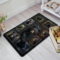 Black Bear Collection Pattern Rug Floor Mat for Living Room or Bedroom Soft and Comfortable Carpet a Gift for Birthday and Holiday. 40x60cm( 15x23in ) įvairiaspalvis
