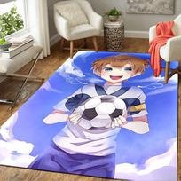 1pc Soccer Dreams Sky Carpet Rug for Bedroom Living Room Decor Sofa Home Game Area Rug Non-slip Floor Mat. DT71501155 40cm x 60cm