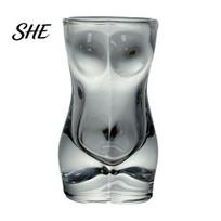 Human Body Shot Glass Glasses for Party, Funny Torso Mini Liquor Cup, Creative Novelty Drinking Bar, Unique Gift Adults C