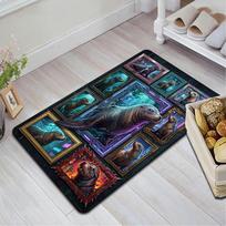 Cybernetic Seal Gallery Pattern Rug Floor Mat for Living Room or Bedroom Soft and Comfortable Carpet a Gift for Birthday and Holiday. 40x60cm( 15x23in ) įvairiaspalvis