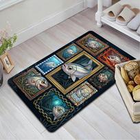 Fish Fantasies Pattern Rug Floor Mat for Living Room or Bedroom Soft and Comfortable Carpet a Gift for Birthday and Holiday. 40x60cm( 15x23in ) įvairiaspalvis