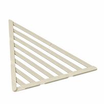 Triangle Foldable Drain Rack Roll Up Dish Drying Rack Non-Slip Sink Drainer  Kitchen Use S smėlis