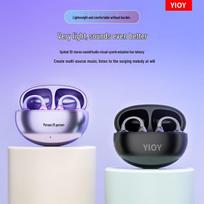 YIOY Y-Z50S Ultra Open-Ear Clip-On Bluetooth Earbuds juoda spalva