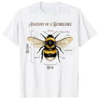 Anatomy of A Bumblebee Funny Sarcastic Humor TShirt Y2k Education Graphic Saying Tee Novelty Gift Fashion Short Sleeve Blouses S