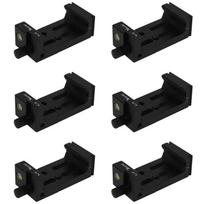 ABUO-6X XILETU XJ-8 Tripod Head Bracket Mobile Phone Holder Clip For Phone Flashlight Micro-Phone With Spirit Level Black