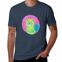 Lime Green Beaver Tshirt Lightweight Sport Basic Tshirt S