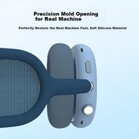 AirPods Max 2nd Generation Case, Apple First And Second Generation Wireless Noise-Cancelling Earphones, Silicone Ear Covers, Sky Blue