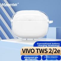 Bluetooth Charging Case for VIVO TWS 2 & 2e Earphones, IQOO 3/4/5/pro/3ei/1e/1i/air Soft TPU Transparent Shockproof Protective Cover Accessory