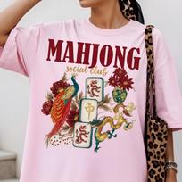 Mahjong Tournament Mahjongg Shirt, Mahjong Social Club Shirt, Gift For Mahjong Lover, Mahjong Martini, Tile Game Lover, Mahjong Game Night 4XL