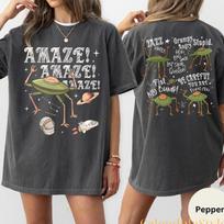 Amaze Amaze Amaze Jazz Hands Tshirt, Rocky Amaze Project Hail Mary Shirt, Hail Mary Book Shirts, Sci Fi Book Lover TShirt, Retro Alien Tee 4XL