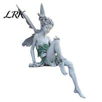 Weatherproof Fairy Garden Decor Flower Ornaments, Resin Miniature Figurines with Butterfly Wings for Cute Desktop Indoor Outdoor Decor, Waterproof balta