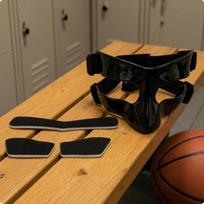 Basketball Facial Guard Hard case Guarding Nose Protector SweatAbsorbent Pads Half Frame