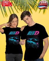 Initial D Itsuki Fujiwara shirt T-Shirt Anime Manga Movie Unisex Black Shirt XXXXL