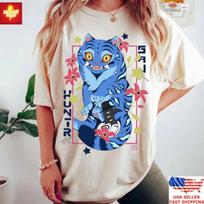 Kpop Demon Hunters T-Shirt Huntrix Mira Rumi Zoey Tee Anime Girl Merch XXL