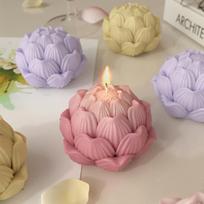 Lotus Flower Shaped Epoxy Resin Silicone Mold Diy Reusable For Candle Soap Plaster Home Decoration Crafts Casting Mold 1pc