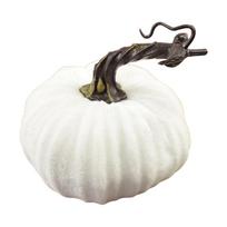 Faux Flannel Pumpkin Halloween Decoration for Cabinet Display and Photography Prop with Foam One Size