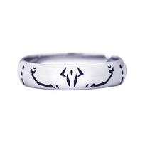 Anime Jujutsu Kaisen Ryomen Sukuna Itadori Yuji Ring Cosplay Metal Opening Adjustable Unisex Rings Jewelry Prop Accessories Gift sidabras
