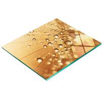 Glass Kitchen Cutting Board With Decorative Dandelion Graphic 60X52 Cm