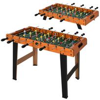 Foosball Table Table Football Table with Stainless Steel Rods, for Children and Adults, 84.5x40x61.2 cm, Black 84.5 x 40 x 61.2 cm