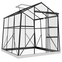 Greenhouse Hothouse Cold Frame, weather-resistant, 192 x 192 x 203 cm, Black 192 x 192 x 204 cm juoda