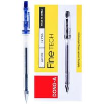 DONG-A Fine-Tech Gel Ink Rollerball Pen, 0,3 mm, Dozen Box, mėlyna