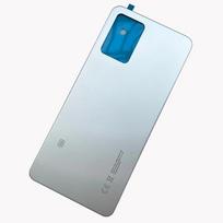 With Lens F4 Back Glass Cover For Xiaomi Poco F4 Back Door Replacement Hard Battery , Rear Housing Cover With Adhesive Silver  No  Lens