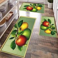 1Pcs Anti Fatigue Kitchen Rugs Apple print Waterproof Non-Slip Thick Cushioned Kitchen Mat Heavy Duty Comfort Standing Mat for Kitchen 40*60cm