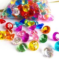 Blue Bulk Pirate Jewels Acrylic Gems for Chest Filling & Decoration rožinė