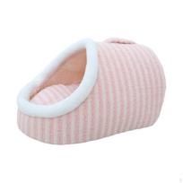 Cat Bed Cave Dog Tent Crate Soft Portable Nest Thickened Pet House with Removable Cushion for rožinė