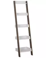 5 lentynų stovas MOBILE DUO 166 cm rudas/baltas