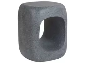 Šoninis staliukas PELMO 33 cm 33 cm marmuro efektas pilkas