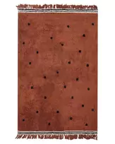 Vaikiškas kilimas LAZA rudas 140 x 200 cm medvilninis