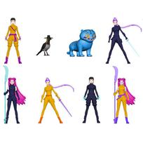 Kpop Demon Hunters Figure K Pop Demon Hunters Figures Huntrix Figures Toy Derpys Tiger Rumi Mira Zoey Sussy Figurine Gift blue