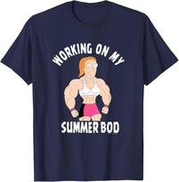 Rick and Morty Working on my Summer Body T-Shirt 2XL beige
