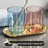 JiaDu Portable Plastic Mouthwash & Toothbrush Cup Sets