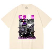 230 Gsm 100% Cotton Kaiju No 8 V11 Soshiro Print Unisex Heavy Cotton T Shirt XS abrikosas