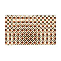 1970s Orange Mid-Century Modern Circle 1 Soft Face Towel Quick Dry Pool Bath Cotton Towels Absorbent W30*H60(CM)