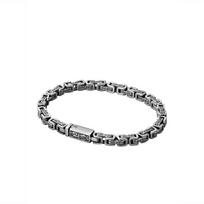 Hanfeng Dragon Pattern Six-character Mantra Ring Ring Ring Silver Bracelet Men's Trend Retro Hipster Personality 2026 18CM