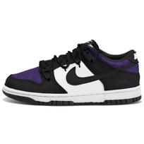 Nike Dunk Low top Skateboard Shoes Unisex Black White Purple CW1590-100(Team-) 39