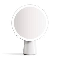 Nešiojamas LED išmanusis UV apsaugos nuo saulės makiažo veidrodėlis su akių apsauga beige