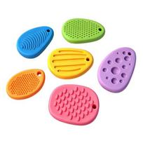 6Pcs Sensory Stone Set Eraser Stone Fidget Textured Worry Eraser Classroom Focus