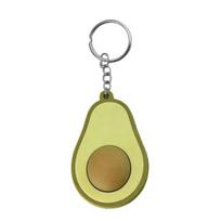 3D Printed Avocado Clicker Keychain Decompression Button Keyring Fidget Toy Home Office Worker Anxiety Stress Relief Desk Toy žalia