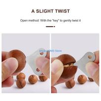 A5YD 20pcs Macadamia Nut Shell Opener Stainless Steel Cracking Tool Hazelnut Peeler CN gray