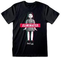 Squid Game Elimination Doll Black T-Shirt NEW OFFICIAL L
