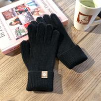 1 pair  Knitting Gloves Five Finger Cycling Driving Gloves Full Finger Mittens  Autumn juoda