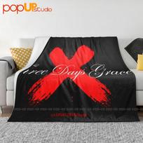 Three Days Grace One-X Rock Band Ultra-Soft Blanket Quilt Winter Sofa Cover Bed Covers Size: 75*100cm, Weight: 230 GSM red