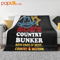 Il Bob’S Country Bunker Both Kinds Of Music Country And Western Ultra-Soft Blanket Quilt Winter Sofa Cover Bed Covers Size: 75*100cm, Weight: 230 GSM