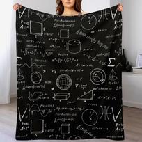 Math Formulas Throw Blanket All Season Soft Lightweight Blanket for Home Size: 75*100cm, Weight: 230 GSM
