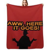 Kenan and Kel - Kel - Aww, Here It Goes! Throw Blanket Year Round Soft Comfortable Blanket for Home Size: 75*100cm, Weight: 230 GSM