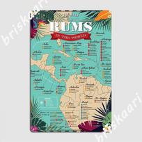 Best Rums In The World Metal Sign Wall Pub Wall Wall Plaque Create Tin Sign Poster 20X30CM